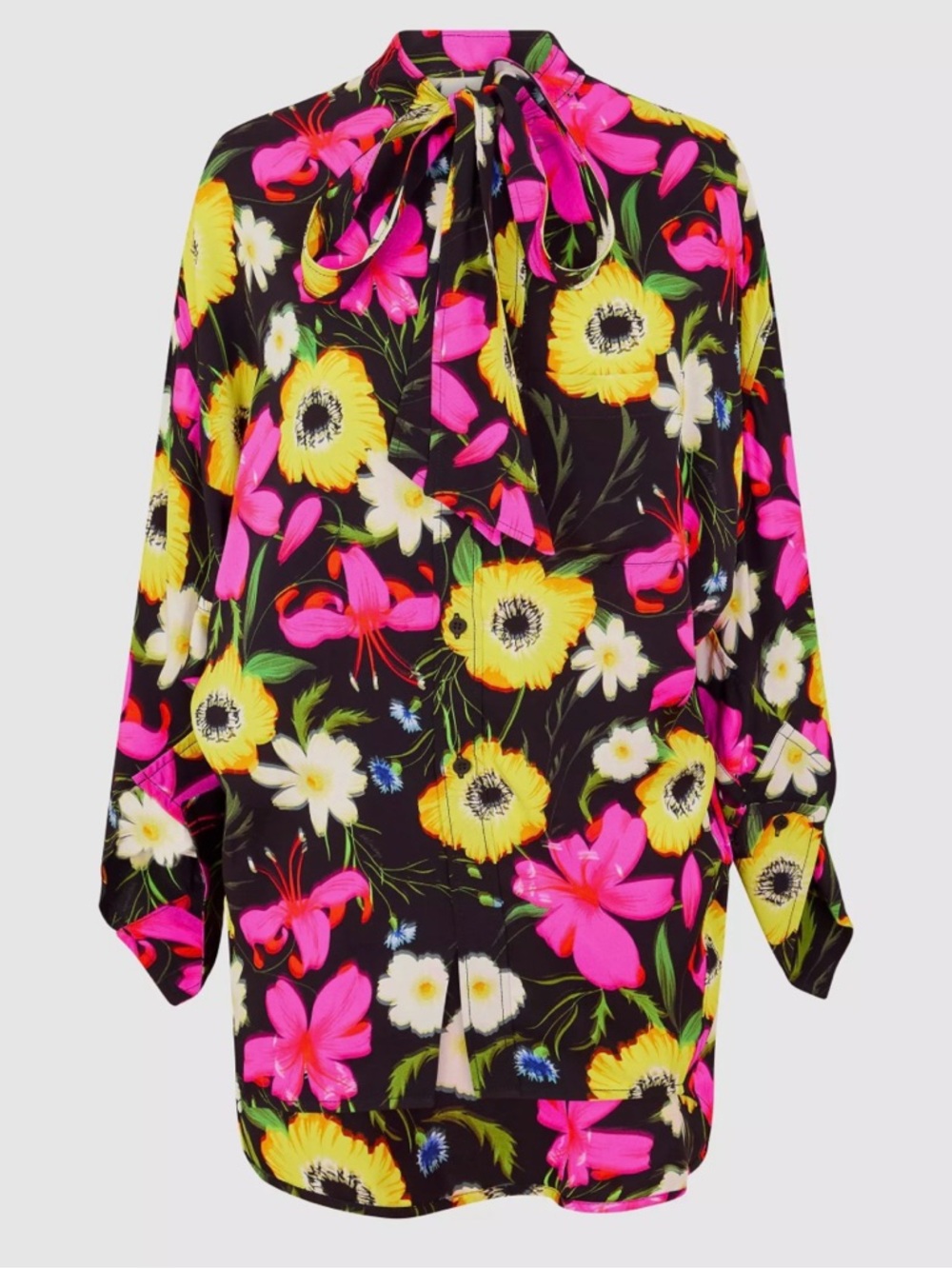 Balenciaga Floral Unisex Oxford Shirt NWT Size 42